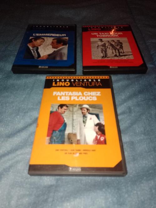 Te koop set van 3 dvd's onvergetelijke collectie Lino Ventur, Cd's en Dvd's, Dvd's | Komedie, Zo goed als nieuw, Actiekomedie