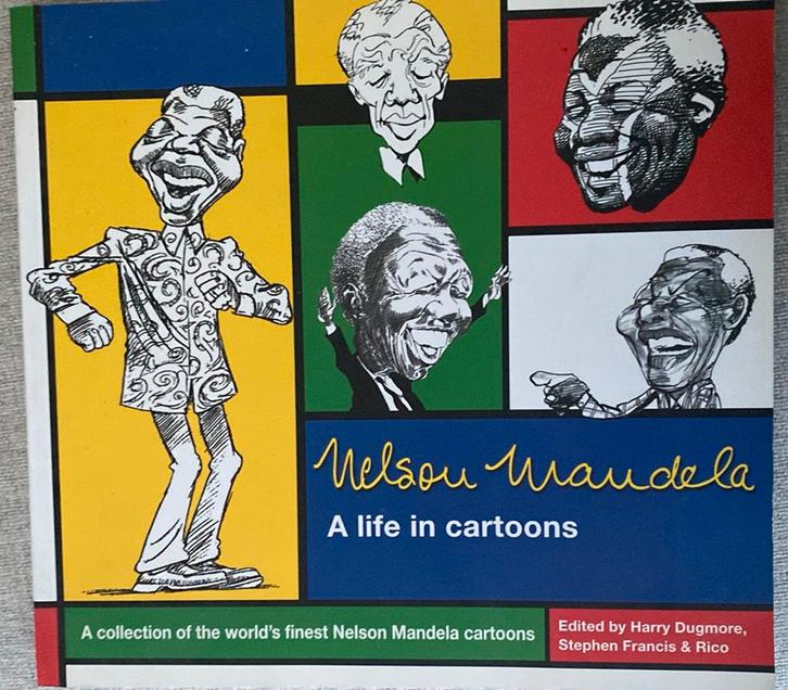 Nelson Mandela - la vie dans les dessins animés, Livres, Biographies, Comme neuf, Enlèvement ou Envoi