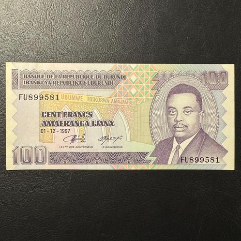 Burundi - 100 Francs 1997 - P 37b - AUNC - 279, Postzegels en Munten, Bankbiljetten | Afrika, Los biljet, Burundi, Ophalen of Verzenden