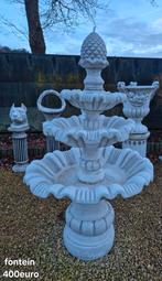 Fontein 3 schalen met denneknop, Ophalen, Nieuw, Beton, Mensenbeeld