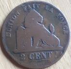 BELGIE : 2 CENTIMES 1835 FR, Postzegels en Munten, Munten | België, Brons, Losse munt, Verzenden