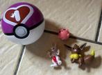 Pokemon bal + figuurtjes, Zo goed als nieuw, Verzenden