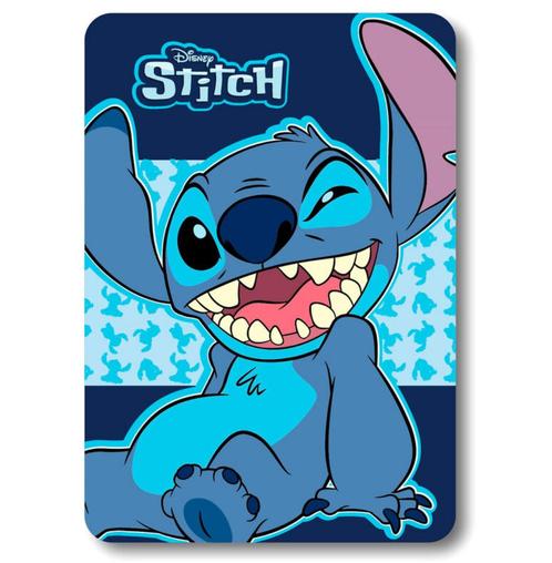 Lilo en Stitch Fleece Deken - Blauw - Disney, Kinderen en Baby's, Kinderkamer | Beddengoed, Nieuw, Deken of Dekbed, Blauw, Jongetje of Meisje