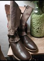 Garvalin bottes cuir, Enlèvement ou Envoi, Brun, Porté, Bottes hautes