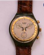Vintage Swatch Chrono Goldfinger SCM100 fonction parfaite, Bijoux, Sacs & Beauté, Enlèvement