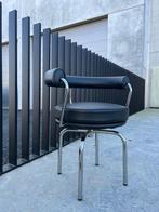 CASSINA LC7 LEDEREN STOEL, Verzenden, Zo goed als nieuw, Metaal, Design