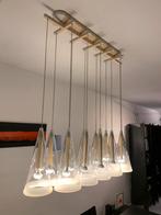 Vintage luster FLOS FUCSIA 12, Huis en Inrichting, Lampen | Hanglampen, Ophalen, Gebruikt, Glas