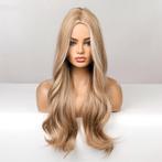 Pruik met lang haar in blondmix met grove slagen model 326, Handtassen en Accessoires, Uiterlijk | Haarverzorging, Verzenden, Nieuw