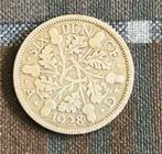 Britse munt Six Pence 1928, Timbres & Monnaies, Monnaies | Europe | Monnaies euro, Enlèvement, Autres pays, Monnaie en vrac, Argent