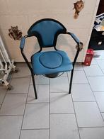 Chaise percée avec seau hygiénique 53cm d'assises (nikel), Divers, Matériel Infirmier, Enlèvement