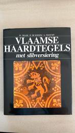 Vlaamse haardtegels met slibversiering, Antiek en Kunst, Ophalen, W. Tillie, P. De knock, A. Malfait