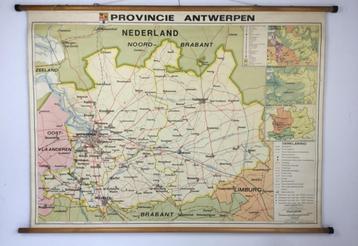 oude schoolkaart, Antiek en Kunst, Antiek | Schoolplaten, Ophalen of Verzenden