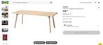 Table en bois clair, Huis en Inrichting, Ophalen, 50 tot 100 cm, Zo goed als nieuw, Vijf personen of meer