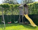 Speeltoestel met glijbaan, schommel, huisje, Ophalen, Gebruikt, Glijbaan, Aanbouwonderdeel