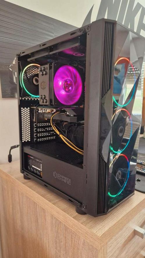 Pc Gamer, Ryzen 7 3700X / RTX 2060 6G, 1To, Boitier RGB Noir, Computers en Software, Desktop Pc's, Zo goed als nieuw, SSD, Gaming