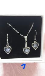 Ensembles de bijoux chaîne pendentif et boucles d'oreilles, Enlèvement ou Envoi, Neuf, Cœur