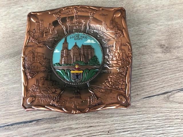 Wandbord / koper, Antiek en Kunst, Antiek | Brons en Koper, Koper, Ophalen of Verzenden