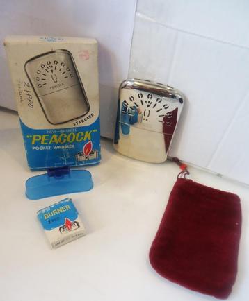 Chauffe-poche Peacock Zippo + accessoires Japan 👀🤗😎💑💎🤗