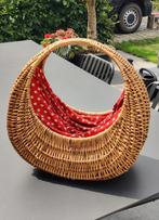 Grote vintage gondelmand / handtas, Handtassen en Accessoires, Tassen | Damestassen, Ophalen, Zo goed als nieuw, Handtas