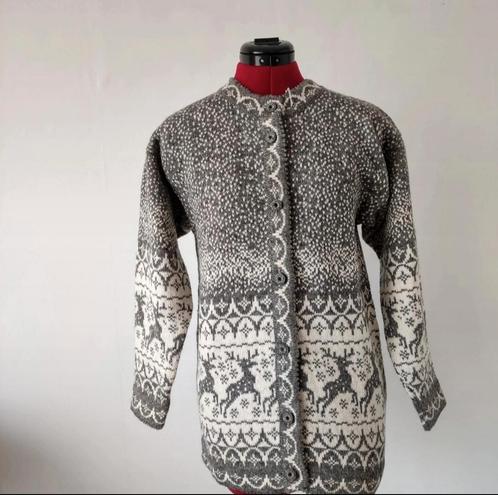 Handgemaakte 100% Wol Scandinavische Vest., Kleding | Dames, Truien en Vesten, Nieuw, Wit, Ophalen of Verzenden