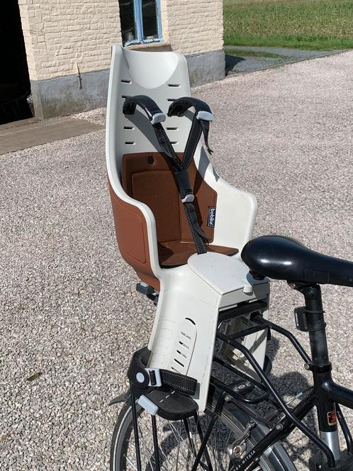 BOBIKE MAXI EXCLUSIVE met draagframe, Fietsen en Brommers, Fietsaccessoires | Fietsstoeltjes, Gebruikt, Achterzitje, 15 t/m 25 kg