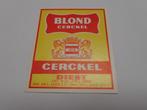 bieretiket blond cerckel diest, Ophalen of Verzenden, Zo goed als nieuw, Overige typen, Overige merken