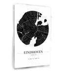 Eindhoven Stadskaart met Coördinaten canvas 60x90cm - 18mm., Huis en Inrichting, Nieuw, 75 tot 100 cm, Print, Oorspronkelijke maker