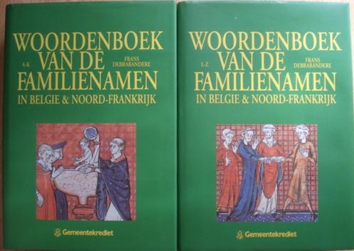 Woordenboek van de familienamen in België en Noord-Frankrijk, Boeken, Woordenboeken, Zo goed als nieuw, Nederlands, Overige uitgevers