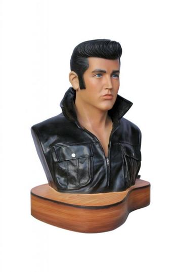 Buste d'Elvis Presley à la guitare, hauteur 69 cm disponible aux enchères