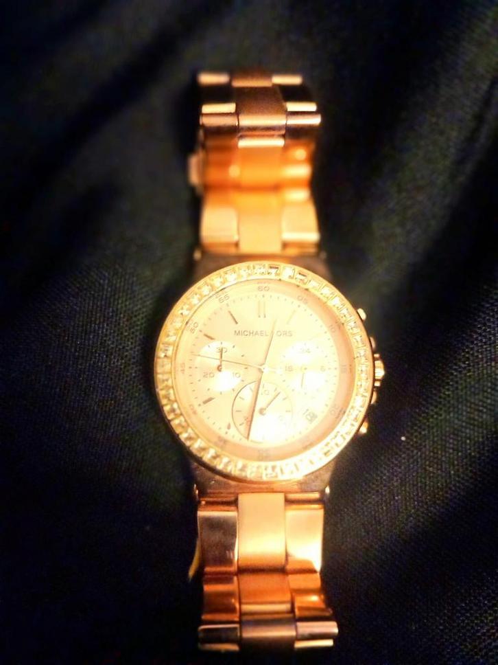 Horloge Michael Kors, Handtassen en Accessoires, Horloges | Dames, Goud, Ophalen of Verzenden