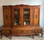 Meuble vitrine en bois de chêne massif LOUIS XV, Maison & Meubles, 200 cm ou plus, Verre, Classique/vintage avec belles finitions sculptées