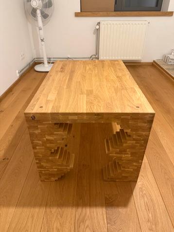 Table basse design en chene massif (pièce unique), Enlèvement, Comme neuf