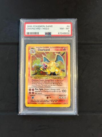 4/102 charizard psa 8 € 700,00 holo beschikbaar voor biedingen