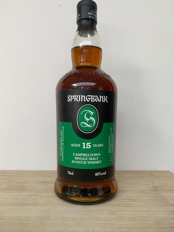 SPRINGBANK SINGLE MALT SCOTCH 15YO, 70cl beschikbaar voor biedingen