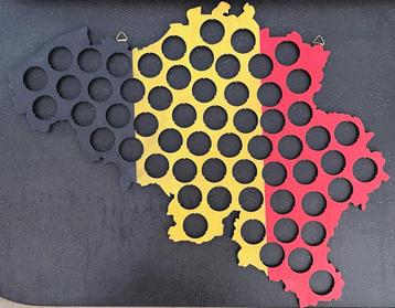 Carte porte-capsules,couleurs et forme de la Belgique, neuve beschikbaar voor biedingen