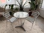 Café tafeltje met 2 stoelen, Tuin en Terras, Ophalen, Zo goed als nieuw