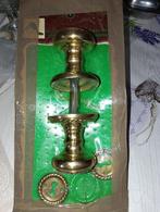 massieve koperen deurknop met vergrendelingsingang, Antiek en Kunst, Ophalen