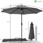 Vounot Tuinparasol kantelbaar GRATIS LEVERING, Tuin en Terras, Parasols, Overige typen, Nieuw, 2 tot 3 meter, Kantelbaar