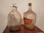 Vintage retro , 5 liter glazen gistfles , 2 stuks, Antiek en Kunst, Ophalen
