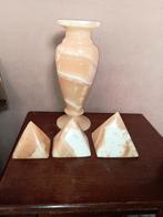 Antiek vaas met Piramides, Antiek en Kunst, Ophalen of Verzenden