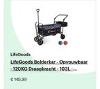 Bolderkar met duwstang, Caravanes & Camping, Chariots, Enlèvement, Pliable, Utilisé