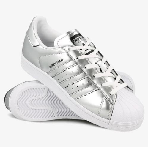NIEUW! ADIDAS ORIGINALS Superstar sneakers zilver metallic M, Kleding | Dames, Schoenen, Nieuw, Sneakers, Grijs, Ophalen of Verzenden