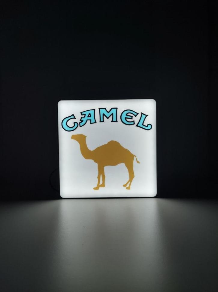 Camel Stijl LED Lamp • Retro Lightbox • Sfeerverlichting, Huis en Inrichting, Lampen | Losse lampen, Nieuw, Led-lamp, Minder dan 30 watt