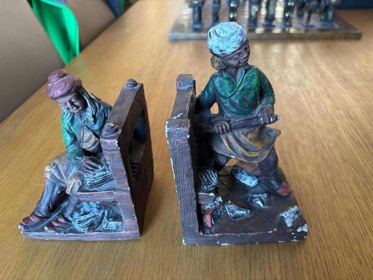 Set boekensteunen, Antiek en Kunst, Curiosa en Brocante, Ophalen of Verzenden