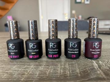 PinkGellac base, top coat, nail prep en 2x nagellak beschikbaar voor biedingen