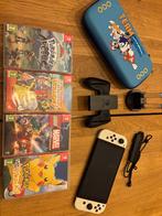 Switch Oled + 4 jeux, Consoles de jeu & Jeux vidéo, Switch OLED, Enlèvement, Utilisé, Avec jeux
