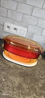 Tupperware microplus 1,5l, Huis en Inrichting, Ophalen of Verzenden, Gebruikt, Geel, Bak of Kom