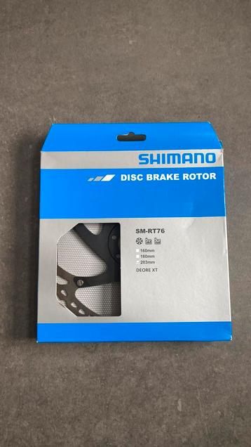 Shimano disc brake rotor DEORE XT  SM RT 76 203 mm 6 trous