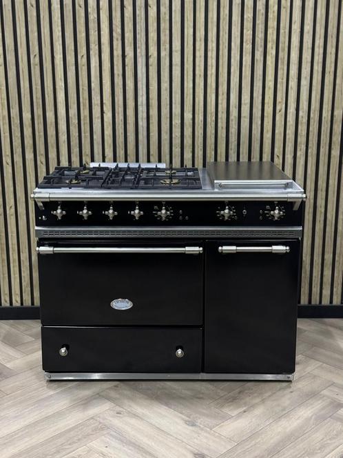 Luxe Lacanche Zwart + Teppanyaki + Hete Lucht, Elektronische apparatuur, Fornuizen, Gas, Grill, Ophalen of Verzenden