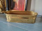 Vintage geel koper/ Messing bloempot., Antiek en Kunst, Antiek | Brons en Koper, Ophalen of Verzenden